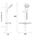 Bristan Economy Single Function Slide Bar Shower Kit EV KIT-EFB C (1 LEFT)