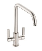 Abode Globe Quad Monobloc Mixer Tap Brushed Nickel AT2143