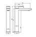 Abacus Plan Tall Mono Basin Mixer Brushed Bronze TBTS-268-1402