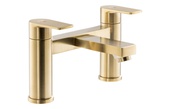 Abode Aquip Deck Mounted Bath Filler Brushed Brass AB2843