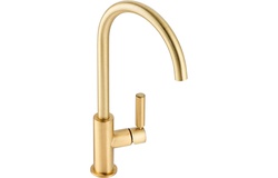 Abode Globe Single Lever Mixer Tap Brushed Brass AT2148