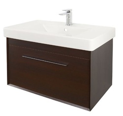 Abacus Simple 80cm Basin Vanity Unit Wenge