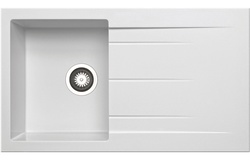 Prima+ Compact Granite 1B & Drainer Inset Sink White CPR345
