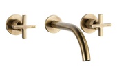 Abode Serenitie Wall Mounted Basin/Bath Mixer Antique Brass AB2727