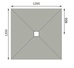 Abacus Elements Level tray Kit - 12X12 Centre Square Drain EMKS-CE-1212