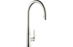 Abode Coniq R Single Lever Mixer Tap w/Pull Out Brushed Nickel AT2120