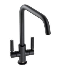 Abode Globe Quad Monobloc Mixer Tap Matt Black AT2145