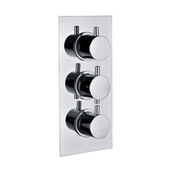 Abacus Essentials Triple Outlet Thermostatic Shower Valve ATTB-TS10-2344