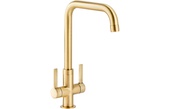Abode Pico Quad Monobloc Mixer Tap Brushed Brass AT2136