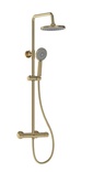 Bristan Buzz Thermostatic Bar Shower Brushed Brass BUZ SHXDIVCTFF BB 