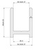 Abacus Vessini X Series - 2000mm Surface Channel-VEGX-80-0110