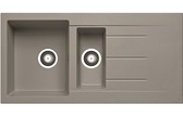Prima+ Granite 1.5B & Drainer Inset Sink Light Grey CPR325 