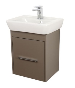 Abacus Simple Cloakroom 45cm Basin Vanity Unit Terra Matt