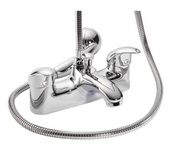 Francis Pegler Signia Deck Mounted Bath Shower Mixer with Shower Kit 4L2105