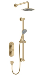 Bristan Frammento Brushed Brass Concealed Dual Control Shower Pack FRAMMENTO BB SHWR PK