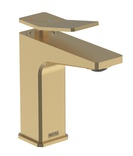 Bristan Tangram Brushed Brass Eco Start Basin Mixer with Clicker Waste TAN ES BAS BB