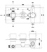 Abacus Essentials Triple Outlet Thermostatic Shower Valve ATTB-TS10-2344