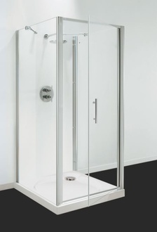 Coram Showers 760mm Optima Pivot Door, Chrome, Plain Glass OPI376CUC COLLECTION ONLY