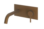 Abacus Iso Wall Mounted Basin Mixer Brushed Bronze TBTS-348-1602