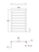 Abacus Metro Towel Warmer 655x450mm Terra Matt ELME065545TM