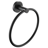 Bristan Round Towel Ring Black RD RING BLK