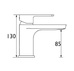 Cascade Trapeze Basin Mixer Tap 008.2119.3