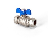 Inta 15mm Full Bore Ball Valve Butterfly TR15BBV