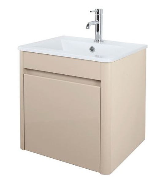 Abacus D Style 50cm Basin Vanity Unit Beige - 50cm Bathroom Vanity Unit