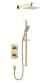 Bristan Cruzar Concealed Thermostatic Shower Pack Brushed Brass CRU BB SHWR PK