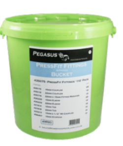 Pegasus PressFit (Water Only) Bucket – 100 Fittings 435077