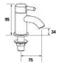 Francis Pegler Visio Basin Taps (Pair) 4K4016