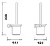 Abacus Essentials Orbit Toilet Brush & Holder ATAC-BX10-3402