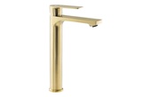 Abode Aquip Tall Basin Mixer Brushed Brass AB2841