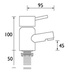 Bristan Prism Bath Taps PM 3/4 C