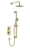 Bristan Molida Concealed Thermostatic Dual Control Shower Pack Brushed Brass MOLIDA BB SHWR PK