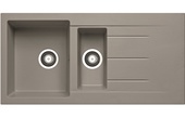 Prima+ Granite 1.5B & Drainer Inset Sink Light Grey CPR325 