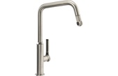 Abode Hex Single Lever Mixer Tap w/Pull Out Brushed Nickel AT2088