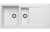 Prima+ Granite 1.5B & Drainer Inset Sink White CPR323