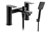 Abode Aquip Deck Mounted Bath Shower Mixer Matt Black AB2834
