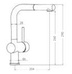 Francis Pegler Adorn Horizontal Pull Out Spout Kitchen Sink Mixer 4G4176