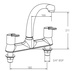 Francis Pegler Araya Deck Mounted Kitchen Sink Mixer 4S1210