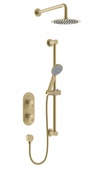 Bristan Saffron Concealed Dual Control Shower Pack Brushed Brass SAFFRON BB SHWR PK