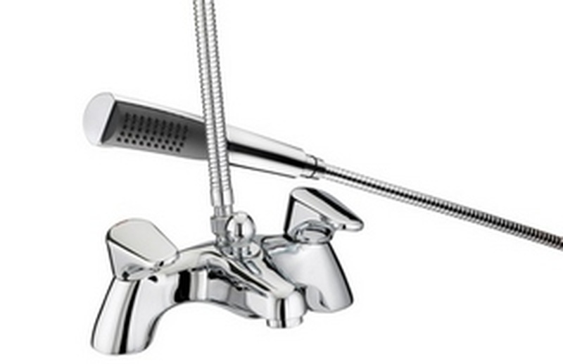 Bristan Jute Pillar mounted bath shower mixer (JUPBSM C)