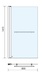 Abacus Essentials 1 Part Bath Screen with Towel Bar 1410x800x6mm ATGL-GE01-1110