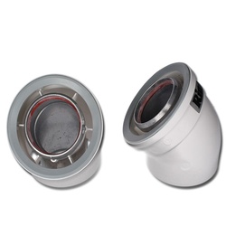 Rinnai 45 degree Flue Elbow 80/125mm (Pair)