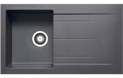 Prima+ Compact Granite 1B & Drainer Inset Sink Gun Metal CPR346 