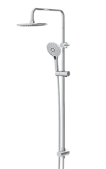 Bristan Flute Shower w/ Rigid Riser & Diverter to Handset Chrome FLT KIT C