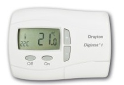 Drayton Digistat + 2 1 Day Programmable Room Thermostat (24 Volt Battery) 22084 