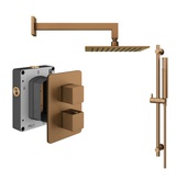 Abacus Shower Pack 2 - Square Brushed Bronze TBKT-25-2872
