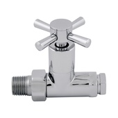 Abacus Essentials Quattro Radiator Valve Straight 15MM ATRV-25-0510